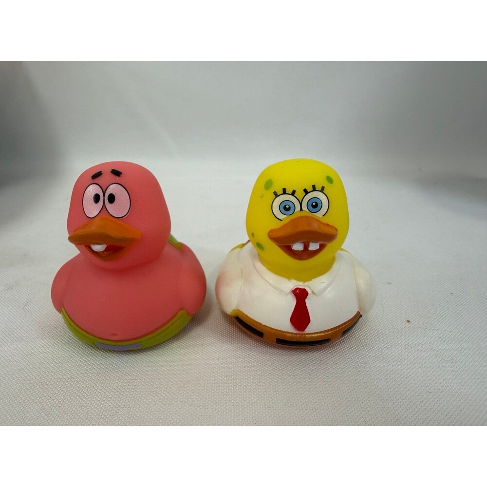 SpongeBob SquarePants AND Patrick Rubber Duck set of 2 - 2.2”